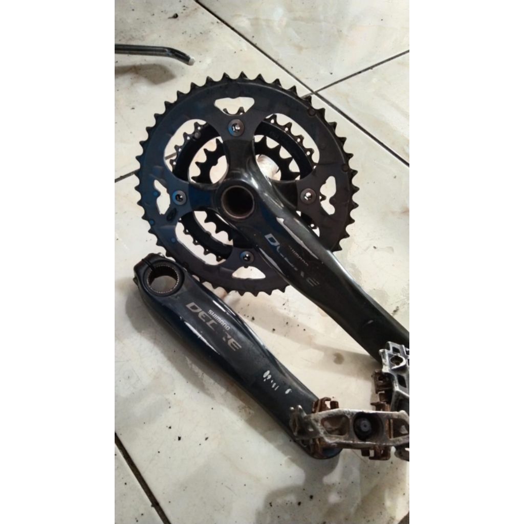 Crank shimano deore M590 triple chainring 22 32 44T