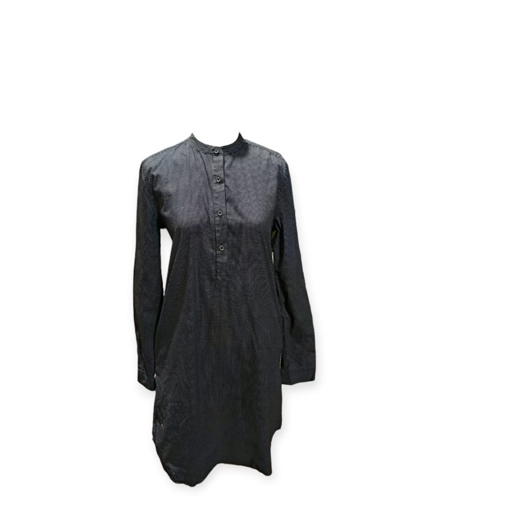 Filanto Black Polkadot Cotton Midi Dress