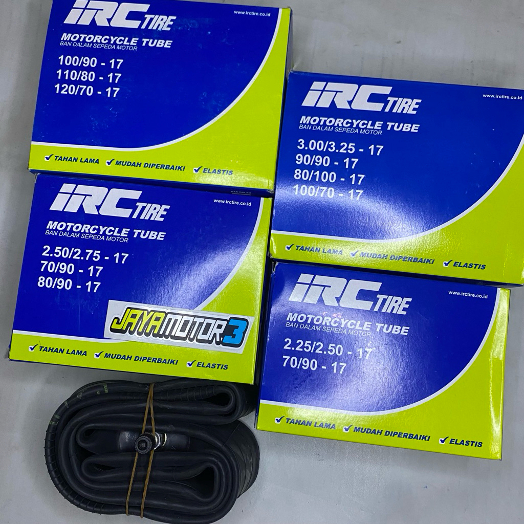 Ban dalam IRC ring 17 bebek / sport 70/90-17 , 80/90-17 , 90/90-17 , 100/90-17 GARANSI 100% ASLI