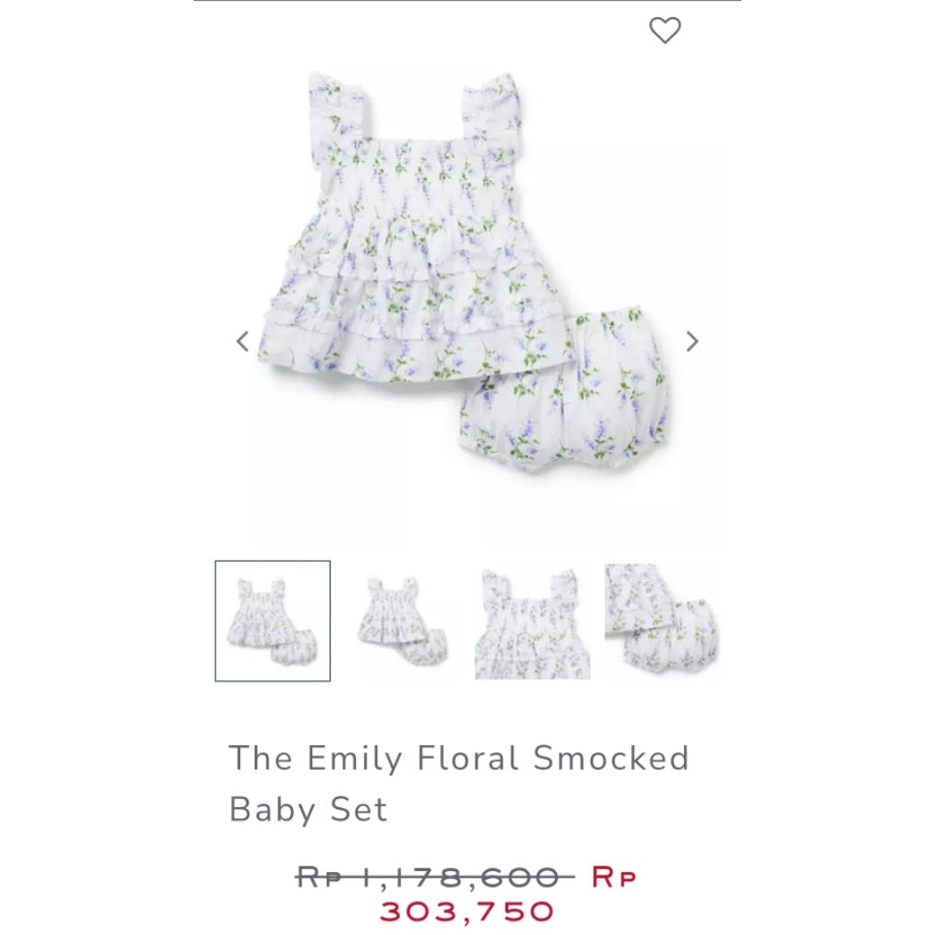 Setelan Smocked Janie and Jack Baby