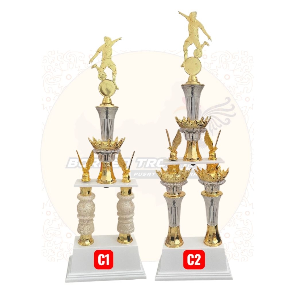 Piala Kode C/Piala marmer/Piala kaki 2 Marmer