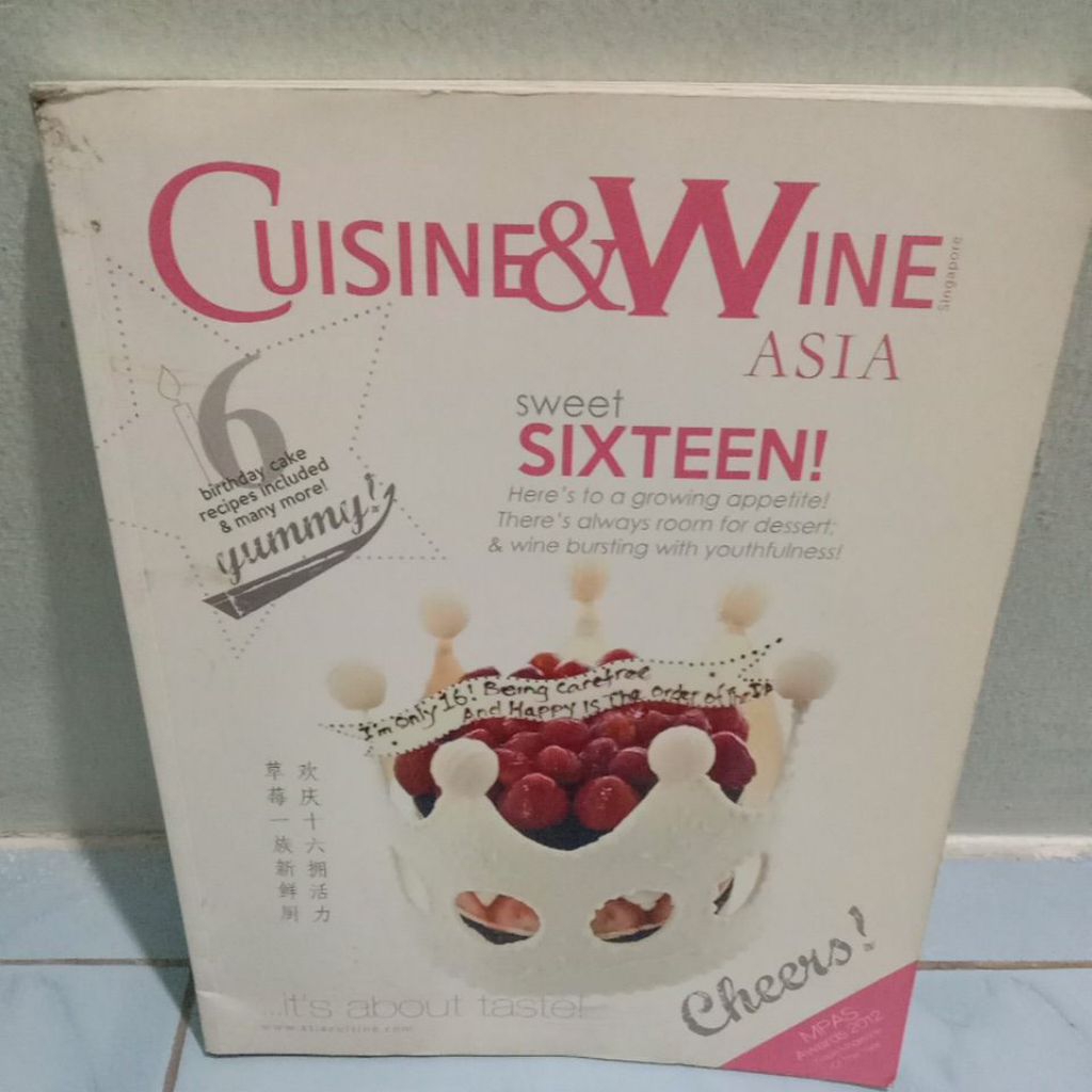 BUKU CUISINE & WINE ASIA SWEET SIXTEEN, buku secand