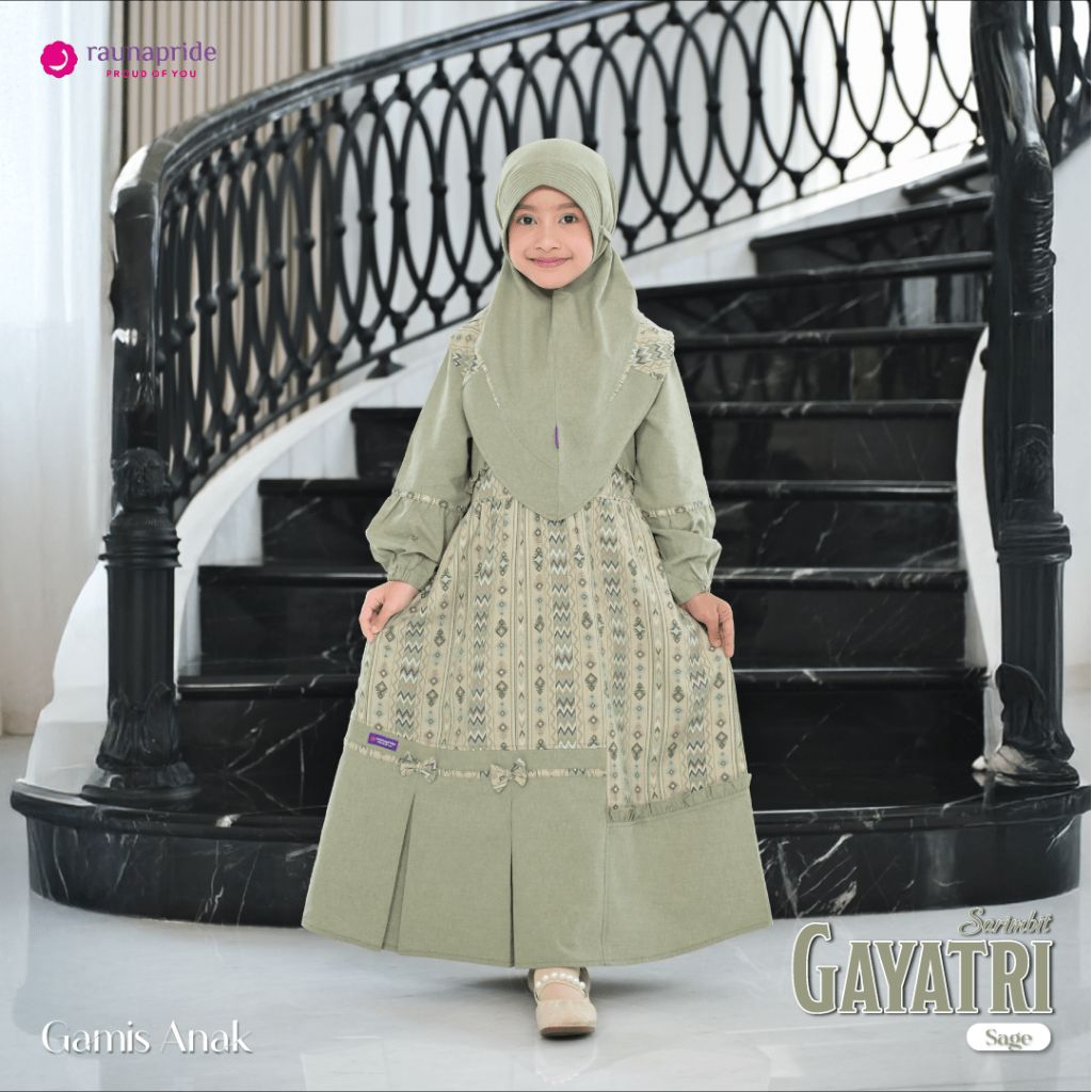 Raunapride Gayatri Gamis Anak RGAF Bisa Sarimbit