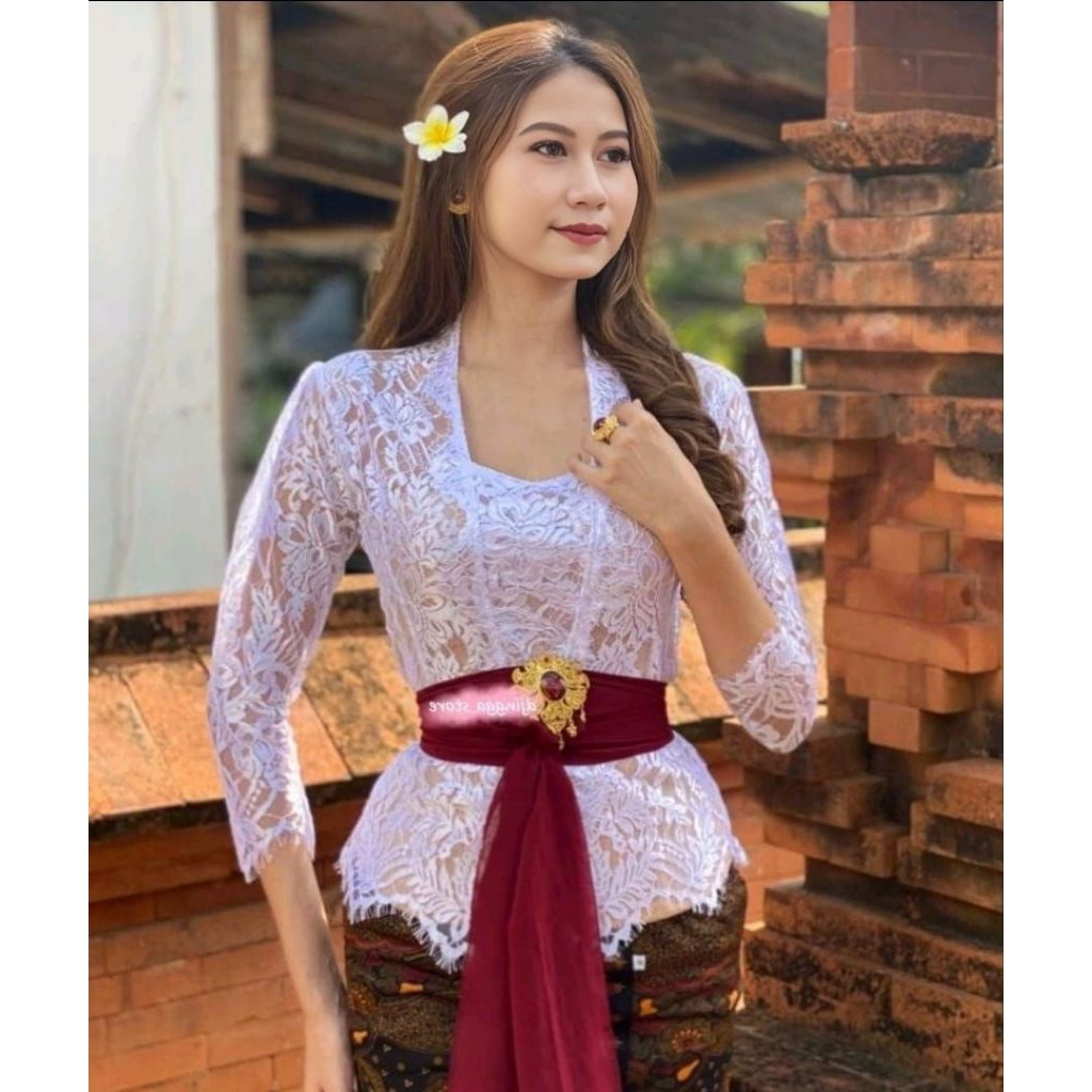 kebaya metalik glossy jumbo / kebaya jumbo bali / kebaya tradisional