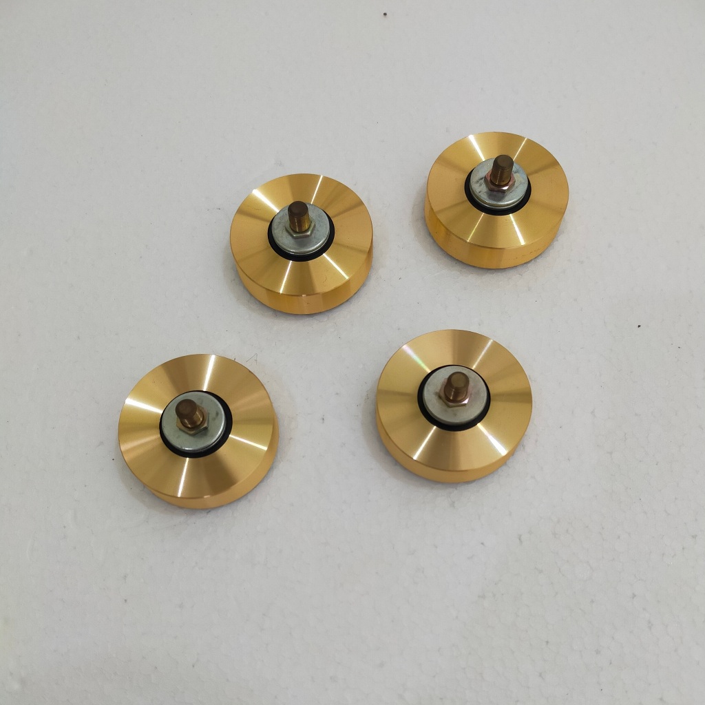 Spike Kaki Box Audio Stand Aluminium Alloy Gold 57.8mm