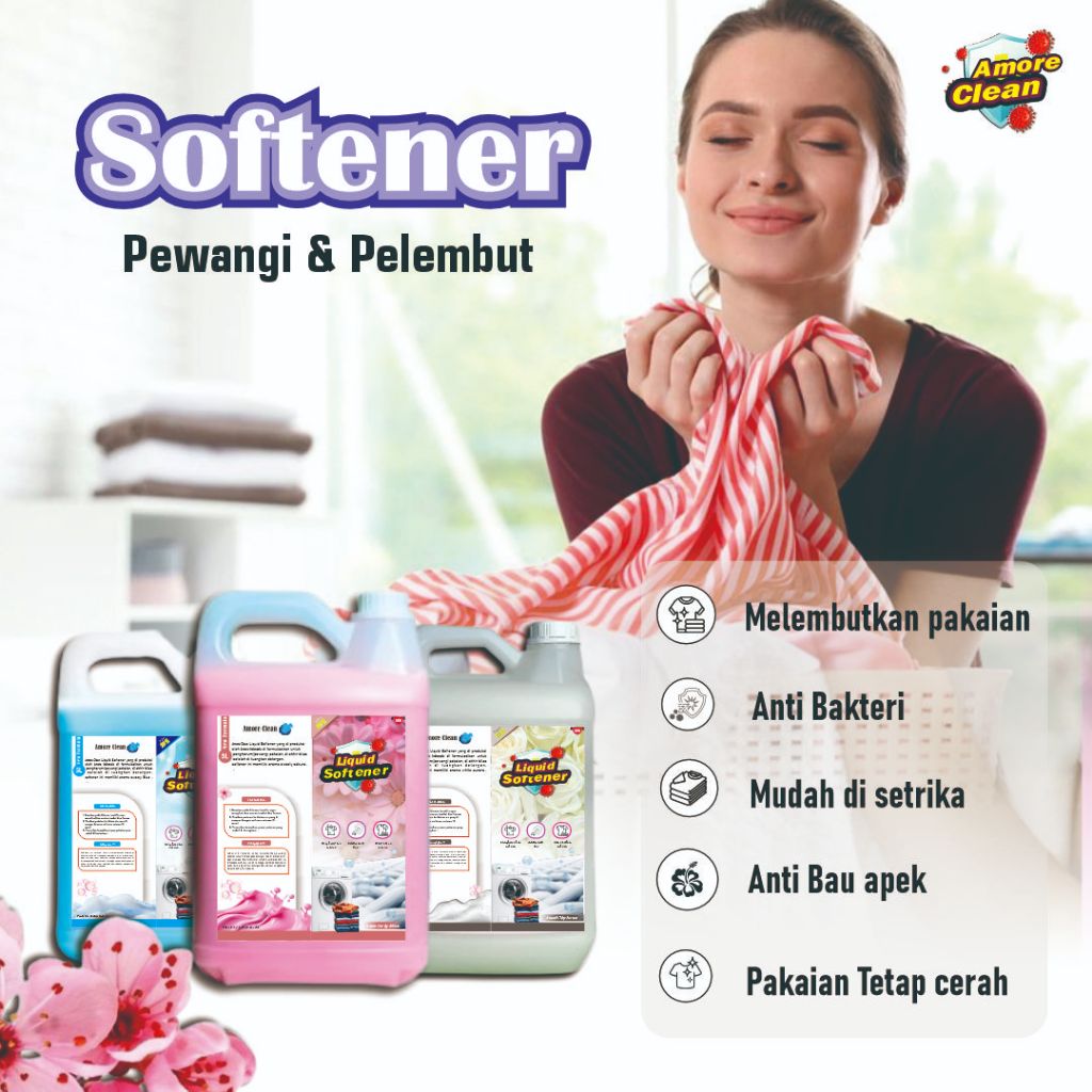 BOOM BIG SALE 12.12/ Softener liquid pewangi & pelembut 5 Liter super hemat