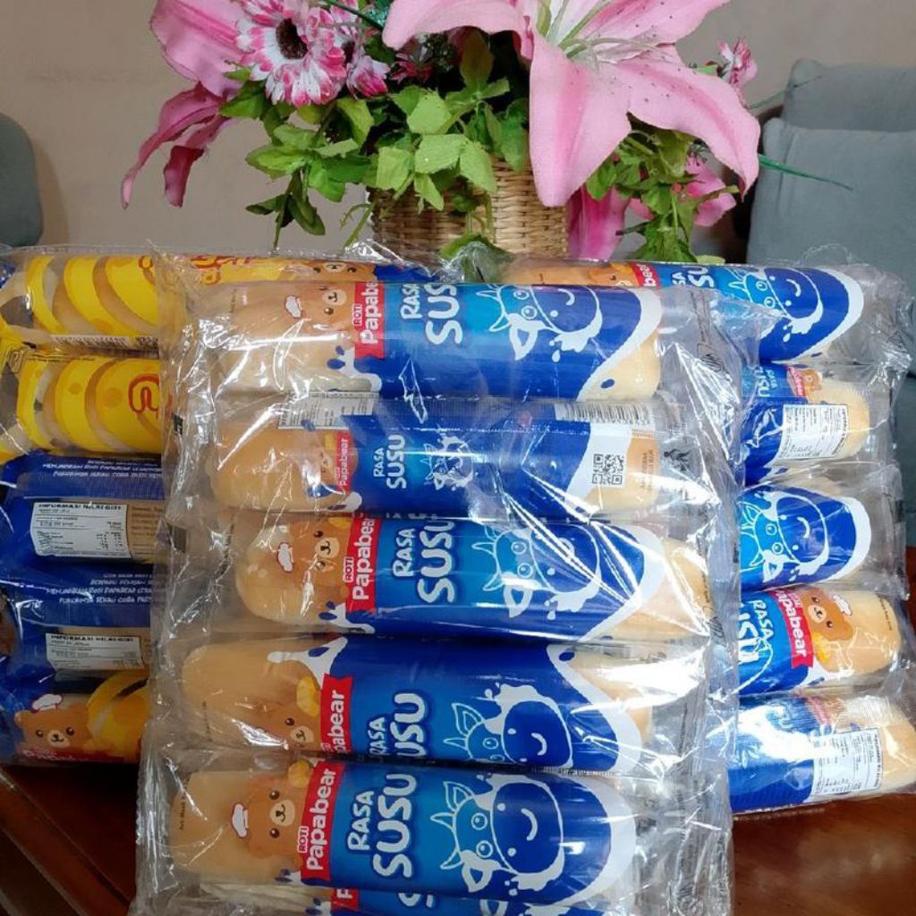 papabear roti lembut rasa keju dan susu 10PCS