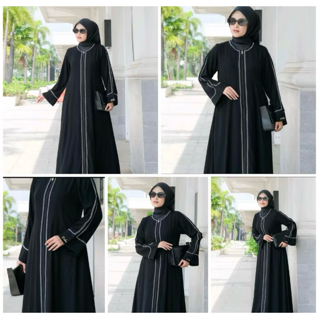 DHARBY ABAYA DRESS JETBLACK