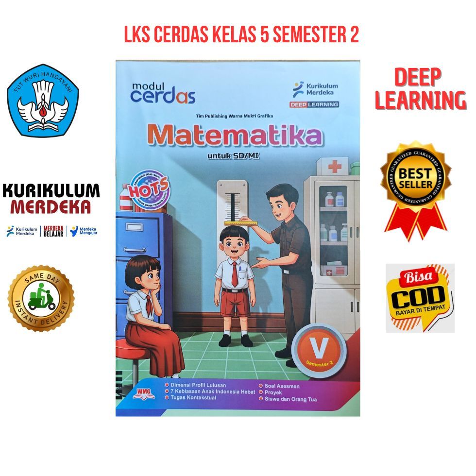 LKS CERDAS Matematika Kelas 5 Semester 2 Kurikulum Merdeka Deep Learning Terbaru