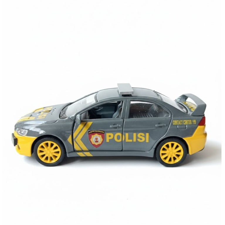 diecast mitsubishi evolution kinsmart custom mobil polisi