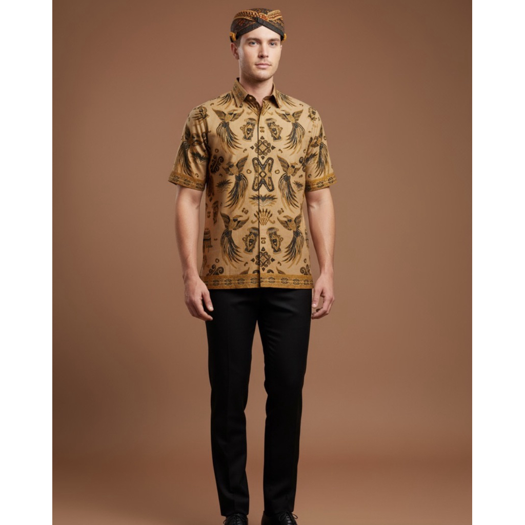 Hem Pria motif papua - Putri Batik