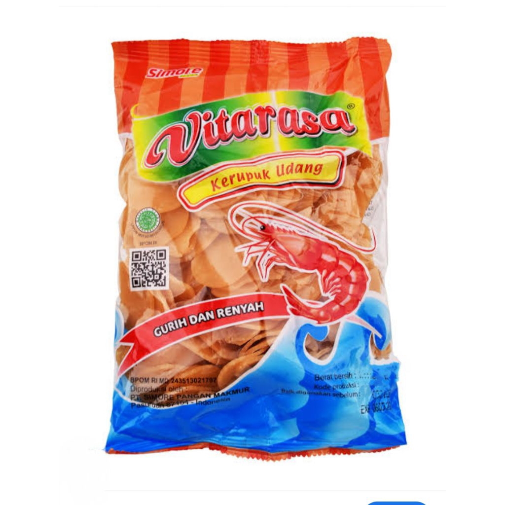 400 gram Kerupuk Vitarasa Udang  kerupuk mentah