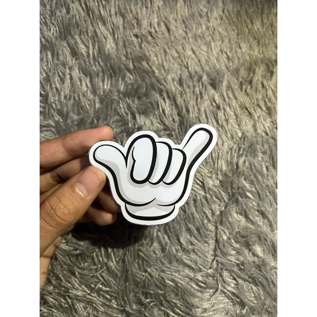 STIKER TANGAN SHAKA METAL cutting