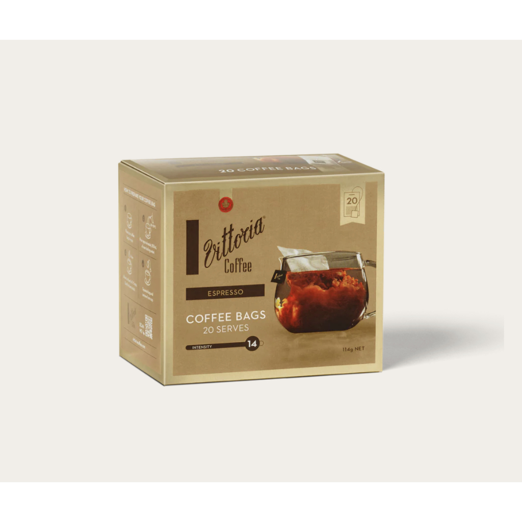 Espresso Coffee Bags Sachet / Kopi Celup Vittoria Import From Australia / Kopi Instant tinggal seduh