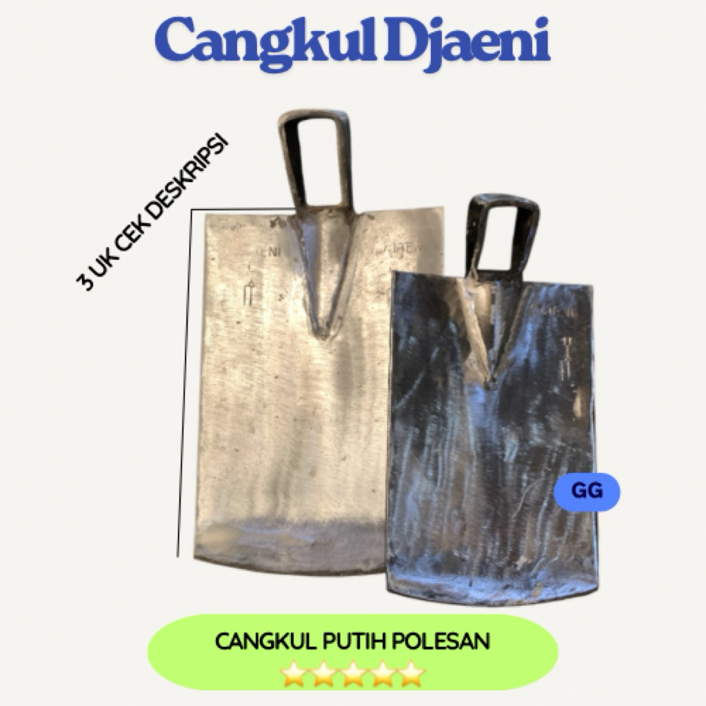 Cangkul Djaeni Cangkul Pacul Baja Putih Asli Super Tajam Pacul Sawah Jawa Timur