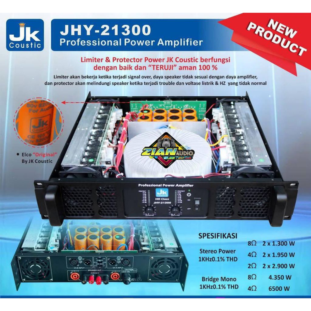 POWER JK COUSTIC JHY-21300 CLASS HD Original