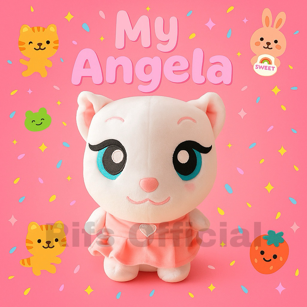 RIFS-Boneka My Angela Talkim Tom game angela, game talking tom masa kecil 25 CM