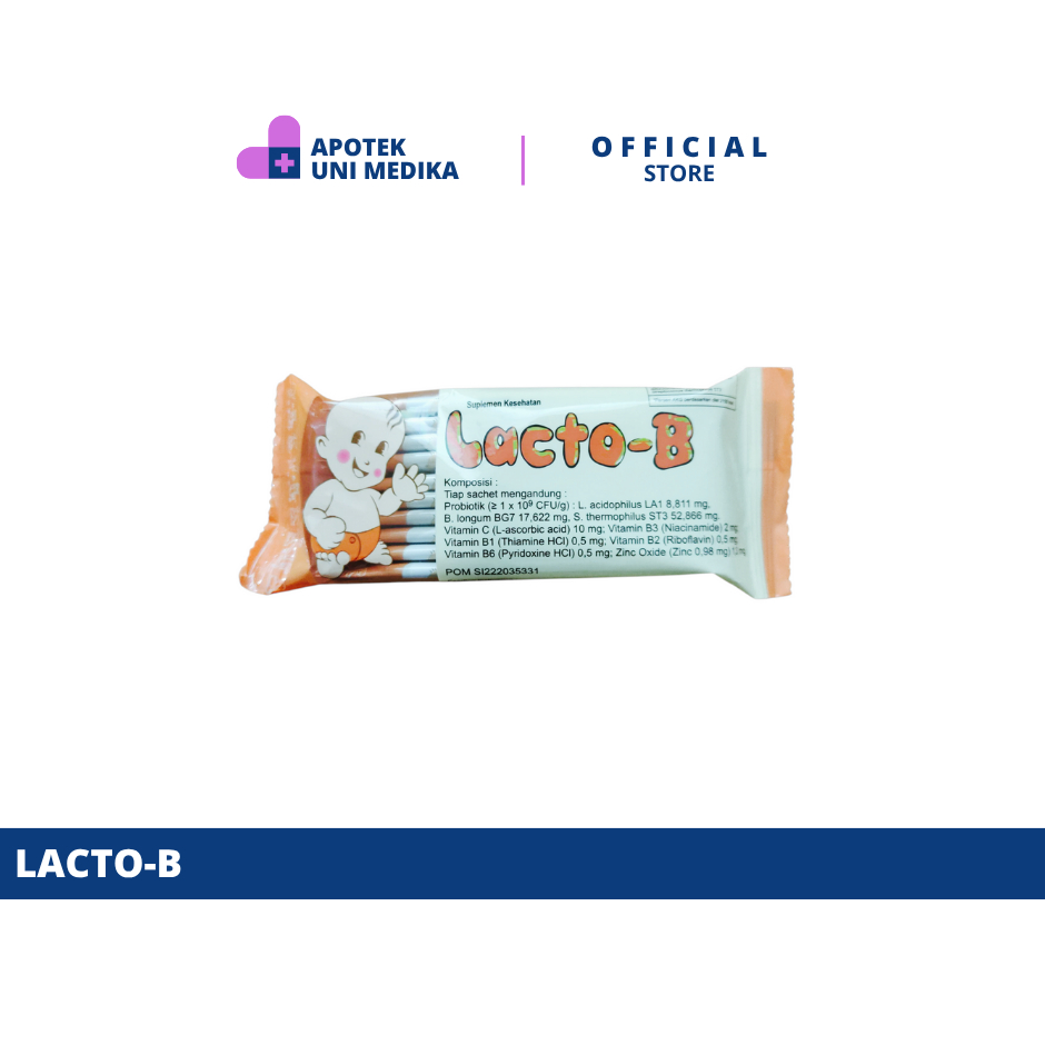 Lacto-B Probiotik 10 Sachet Untuk Diare Anak