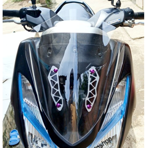 VISOR YAMAHA LEXI FULL BENING DENGAN PEMANIS GARNIS WINDSHIELD LEXI