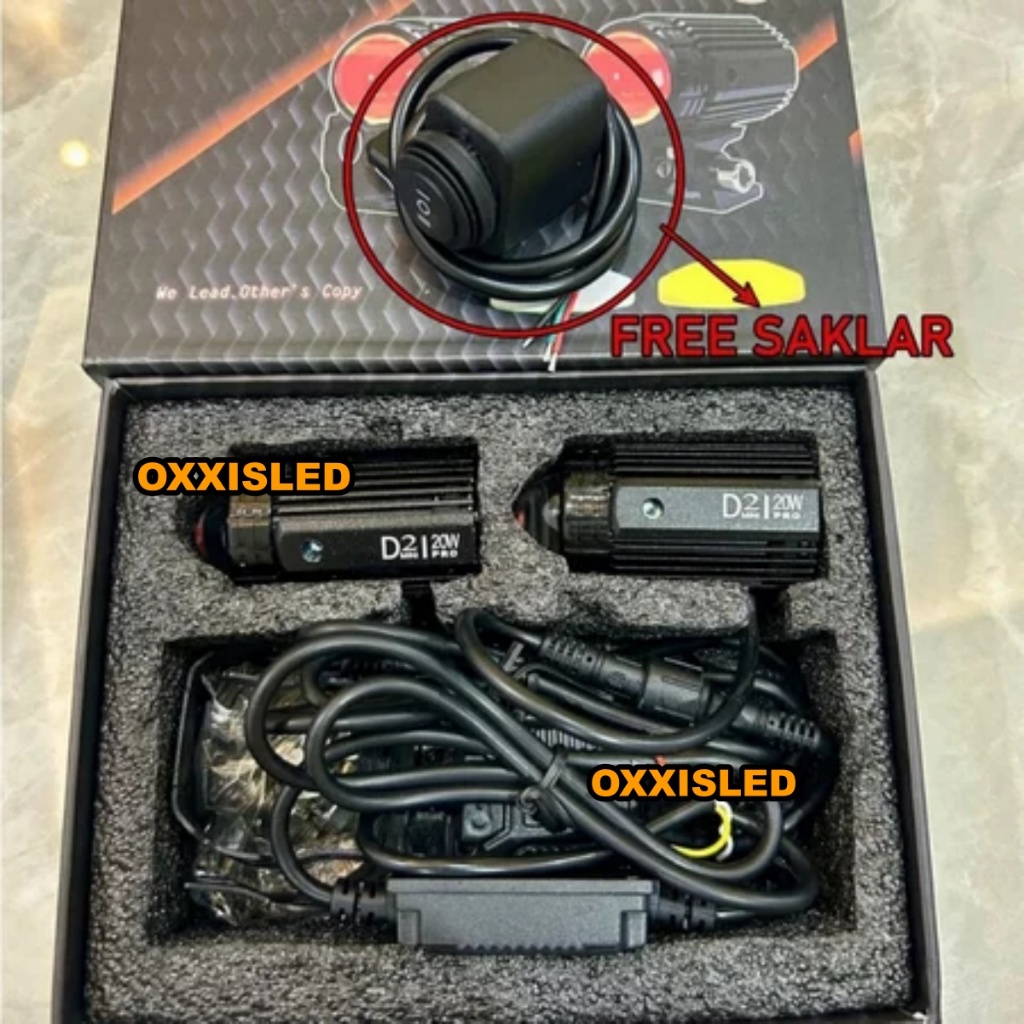 ORIGINAL BULLAES D2 COMPETITION 20 WATT PLUS DEVIL EYES FREE SAKLAR HIGH LO KUNING PUTIH LAMPU SOROT