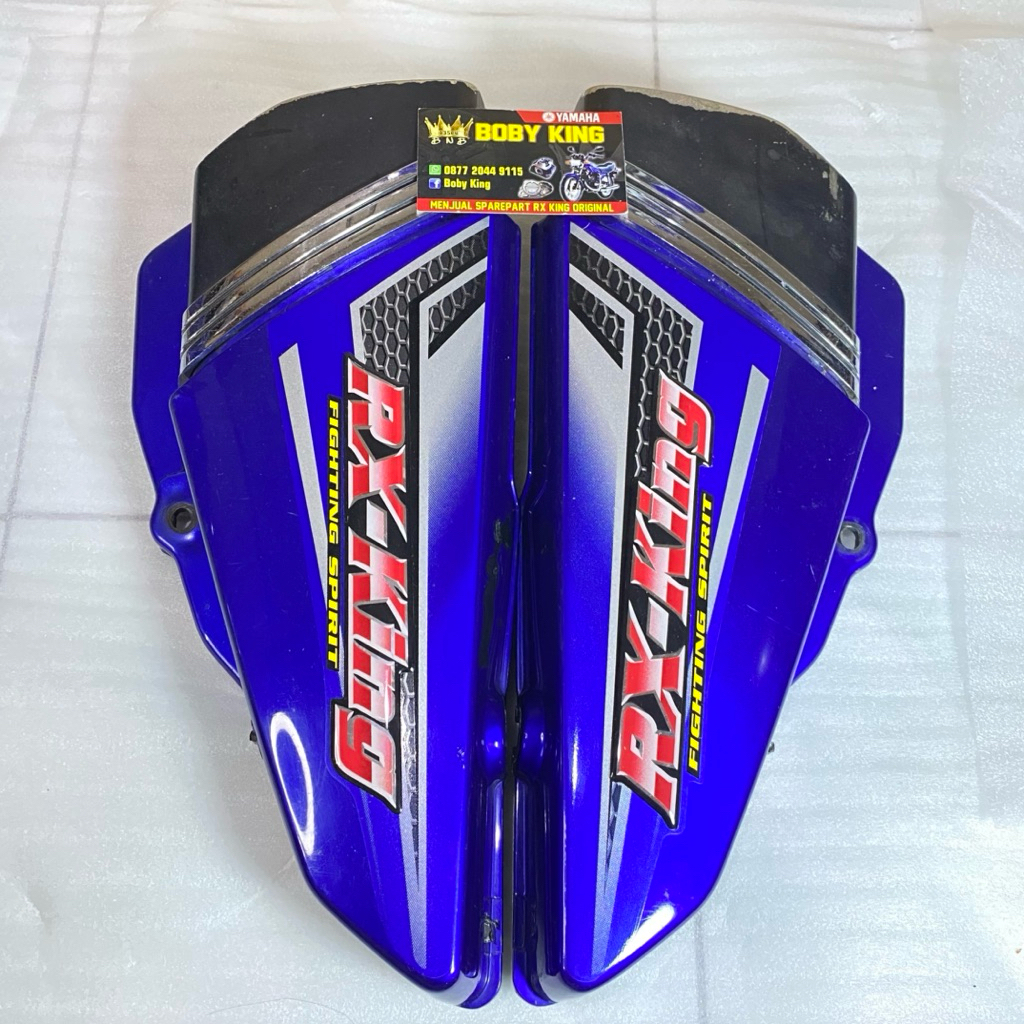 BOX DOP AKI SET RXKING RX KING 2004 BIRU ORIGINAL ( SECOND LIKE NEW )