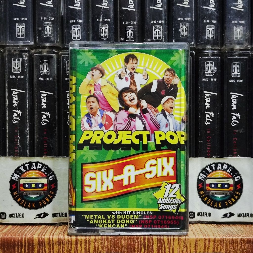 Kaset - Project Pop - Six A Six - Kaset Pita - Radio Tape - Radio - Pemutar Kaset - Retro - Classic 