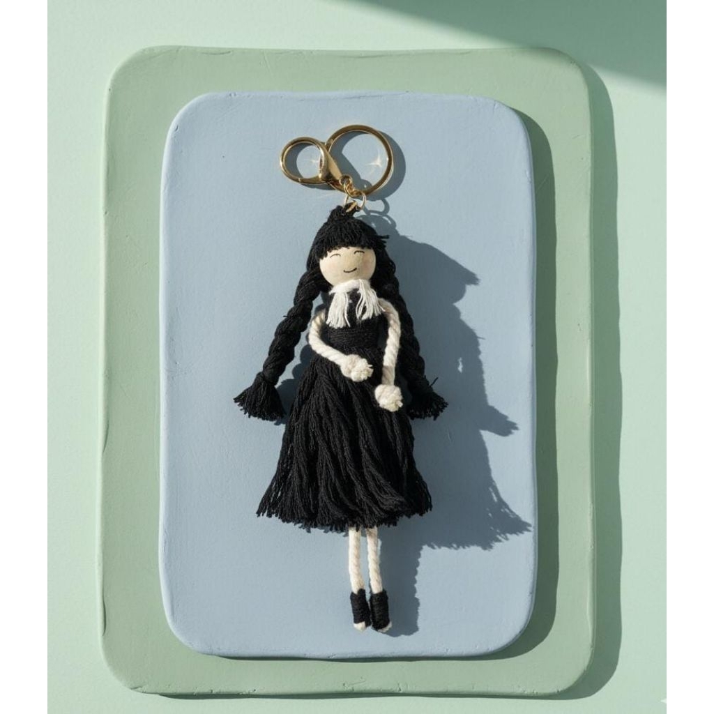 BAG CHARM / CHARM/ AKSESORIES TAS / KEYCHAIN/ WEDNESDAY ADDAMS /KEYCHAIN LUCU / GANTUNGAN KUNCI GEMO