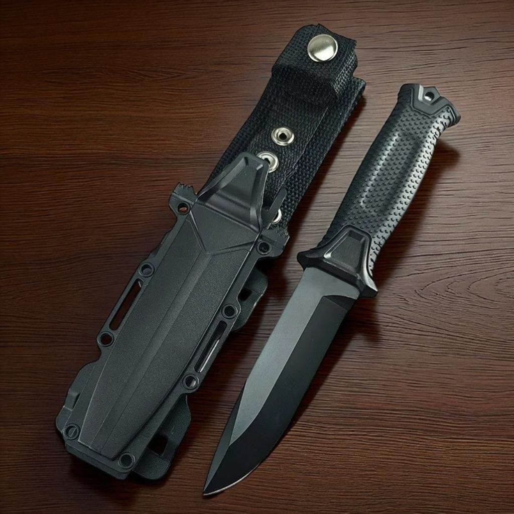 Slyz Pisau Outdoor Survival Hiking Outdoor Straight Knife With Holster