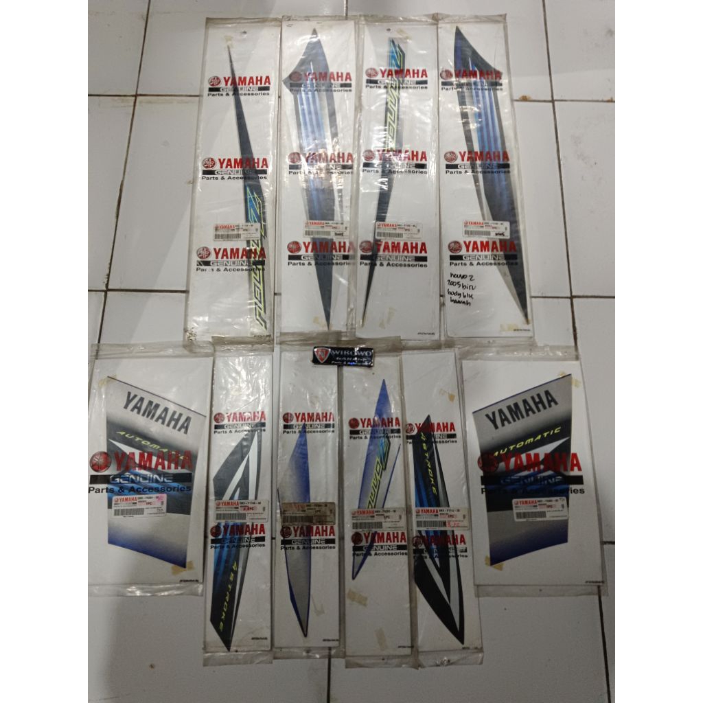 Striping Nouvo Z 2005 Biru Silver Original