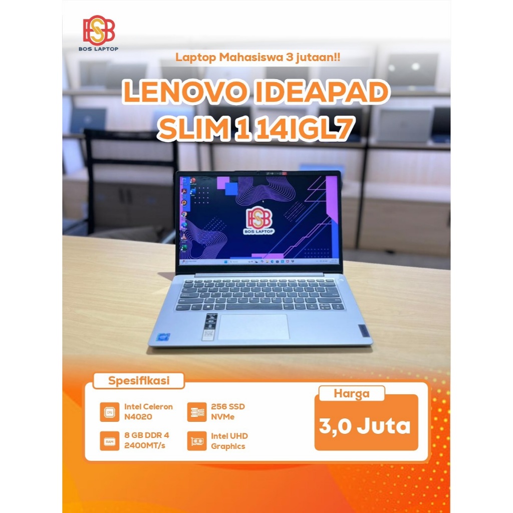 LENOVO IDEAPAD SLIM 1i 14IGL7 N4020 8/256 GB