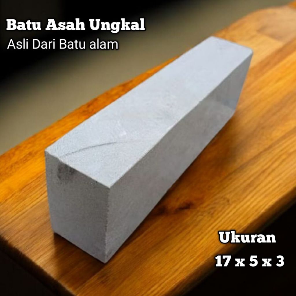 Batu Asah Ungkal Ukuran 17x5x3 Asahan Alam Pengasah Pisau Golok Asli Super Tajam Paling Bagus