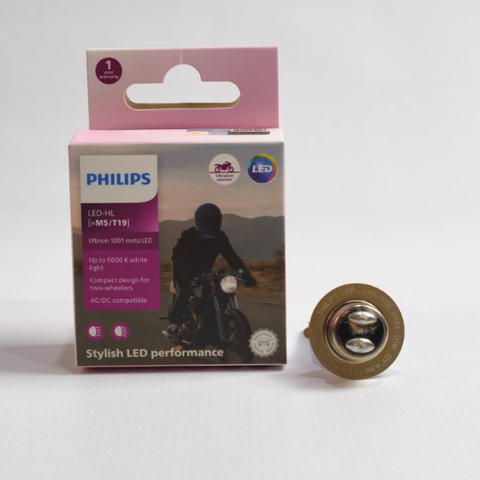 PHILIPS ORIGINAL 100% LAMPU DEPAN MOTOR LED BEAT FI BEAT POP BEAT STREET BEAT ECO LED M5 AC DC H6