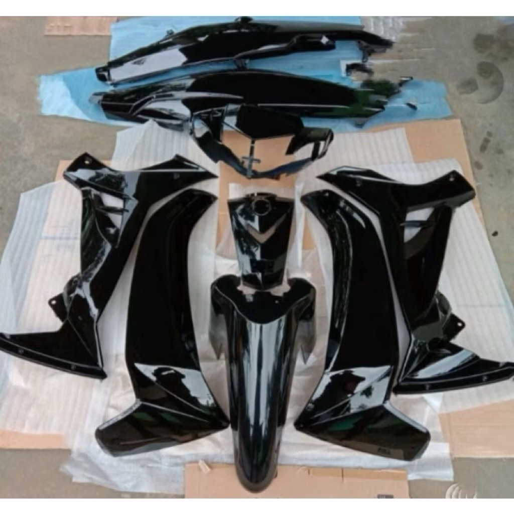 Cover body honda vega r new hitam glosy ful set ful body halus