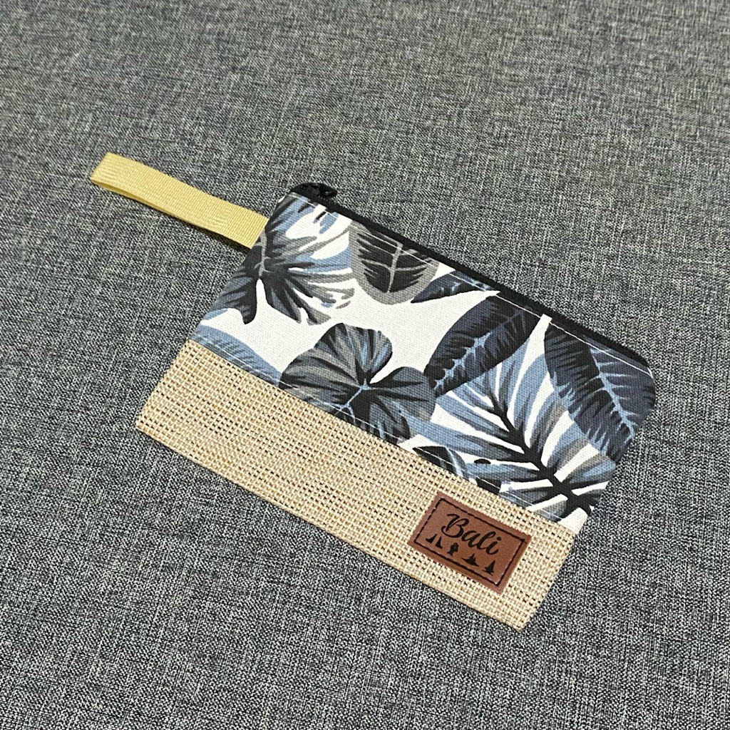 POUCH KANVAS DOMPET MOTIF BATIK POUCH VINLY TAS KECIL JOGJA OLEH OLEH TAS JOGJA SOUVENIR TAS MAKEUP