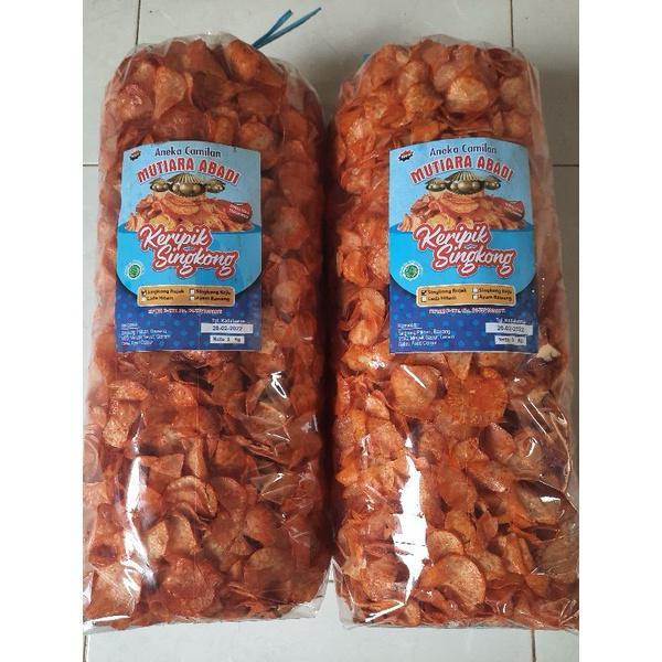 KERIPIK SINGKONG MUTIARA ABADI SINGKONG RUJAK BALADO BASAH 1 KG RENYAH GURIH