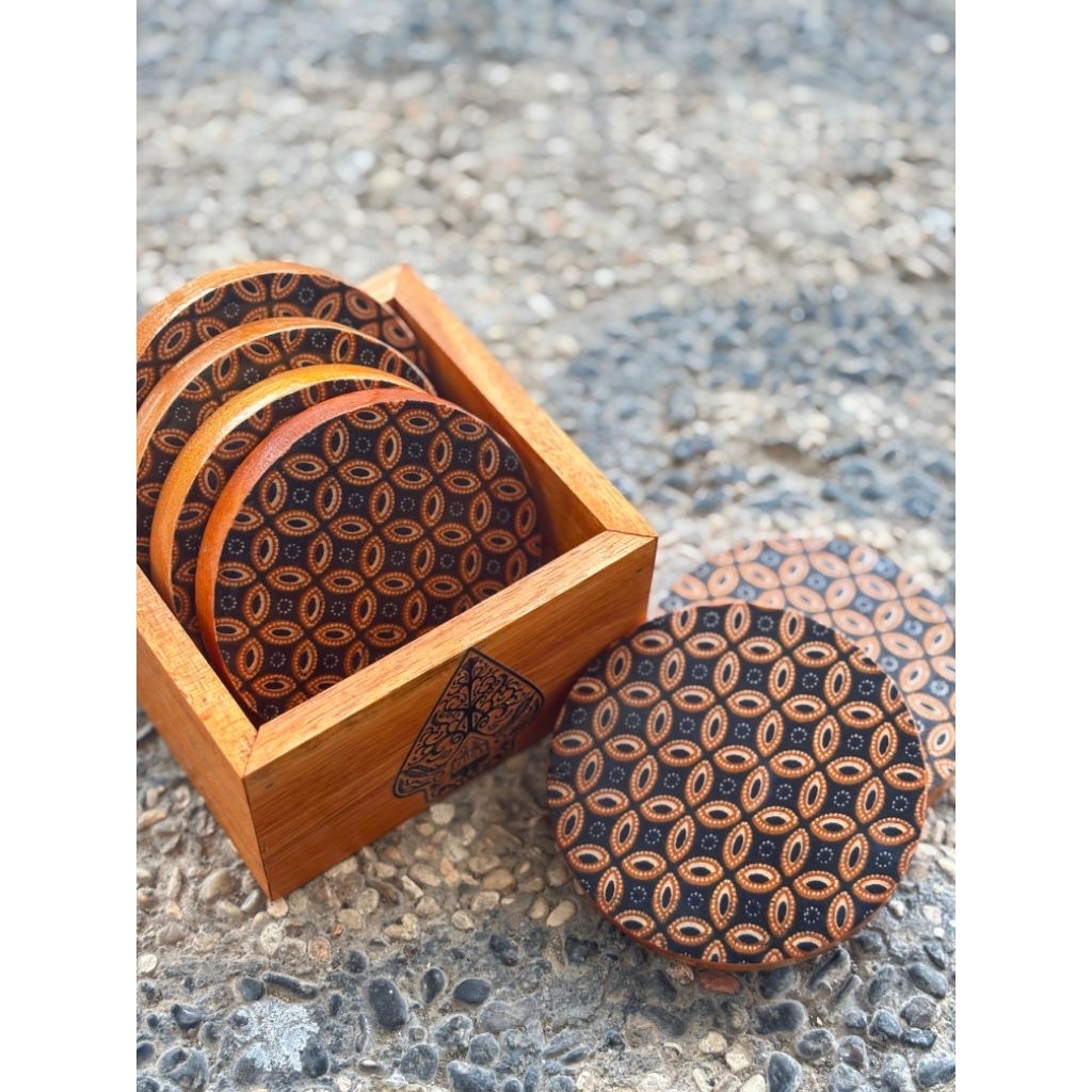 Coaster batik / souvenir tatagan gelas batik