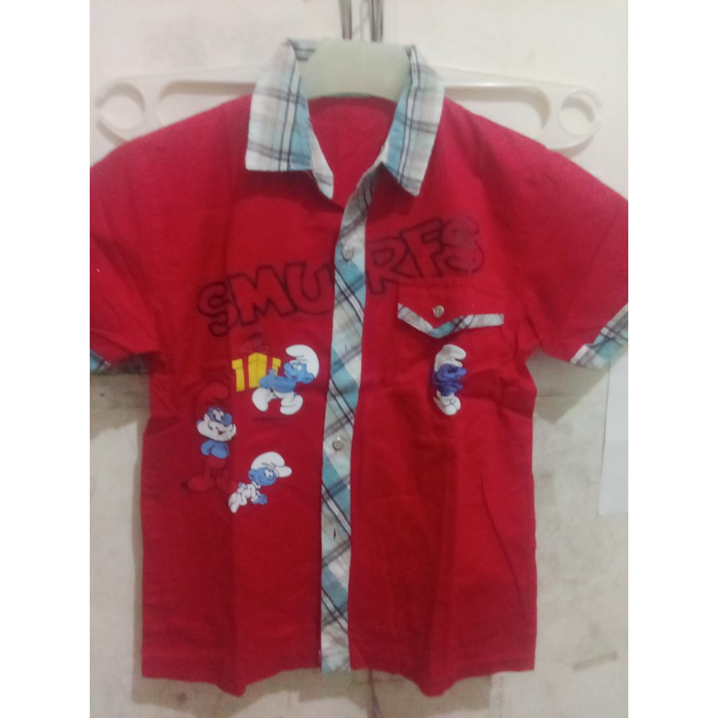 Baju anak Preloved 001 Smurf