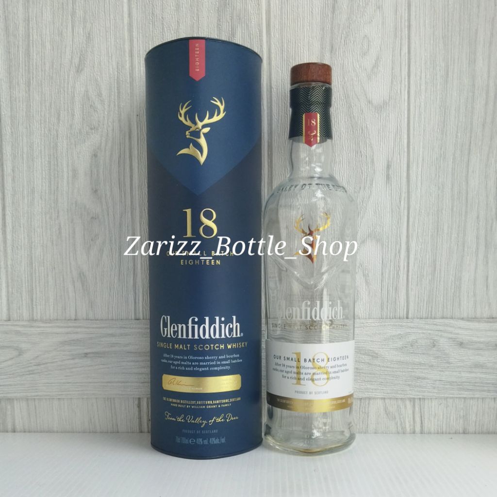 Botol Kosong Glenfiddich 18 Years + Box 700ml