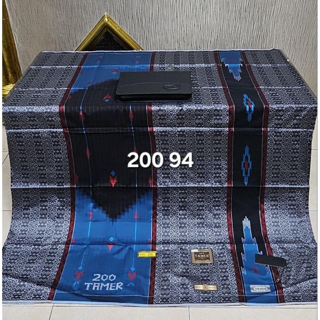 sarung TAMER 200 mesres full songket timbul mewah berkualitas asli tenun tradisional