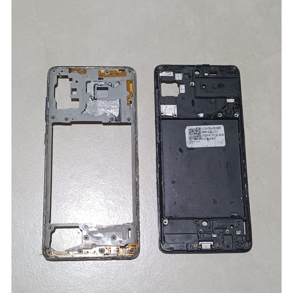 Bezel + Tutup Mesin Samsung Galaxy A71 ori copotan