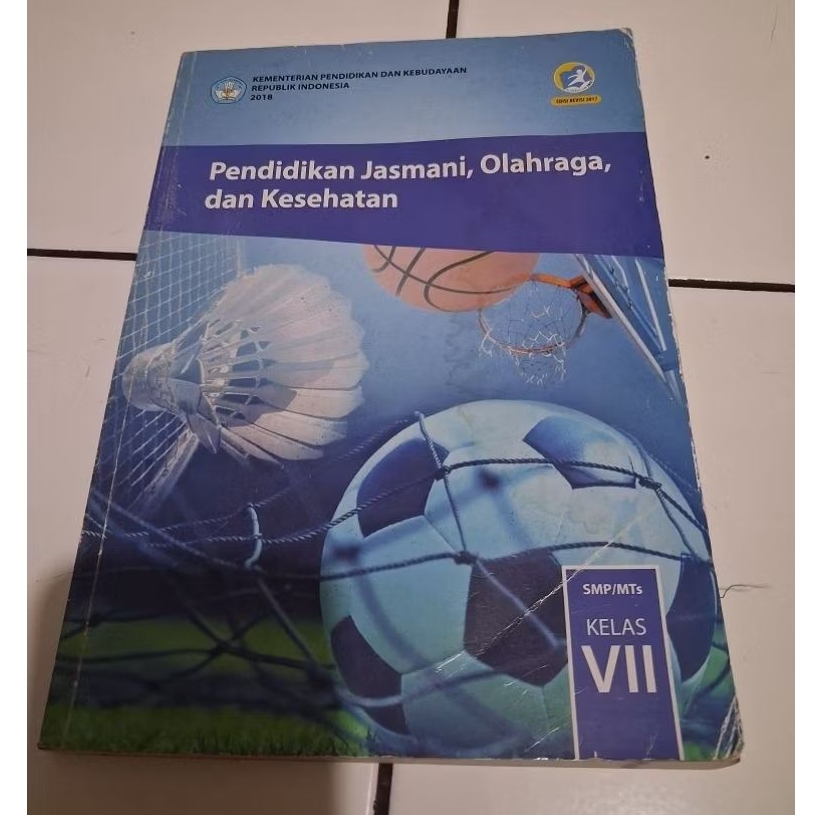 buku sekolah pendidikan jasmani olahraga dan kesehatan SMP / MTs kelas VII preloved