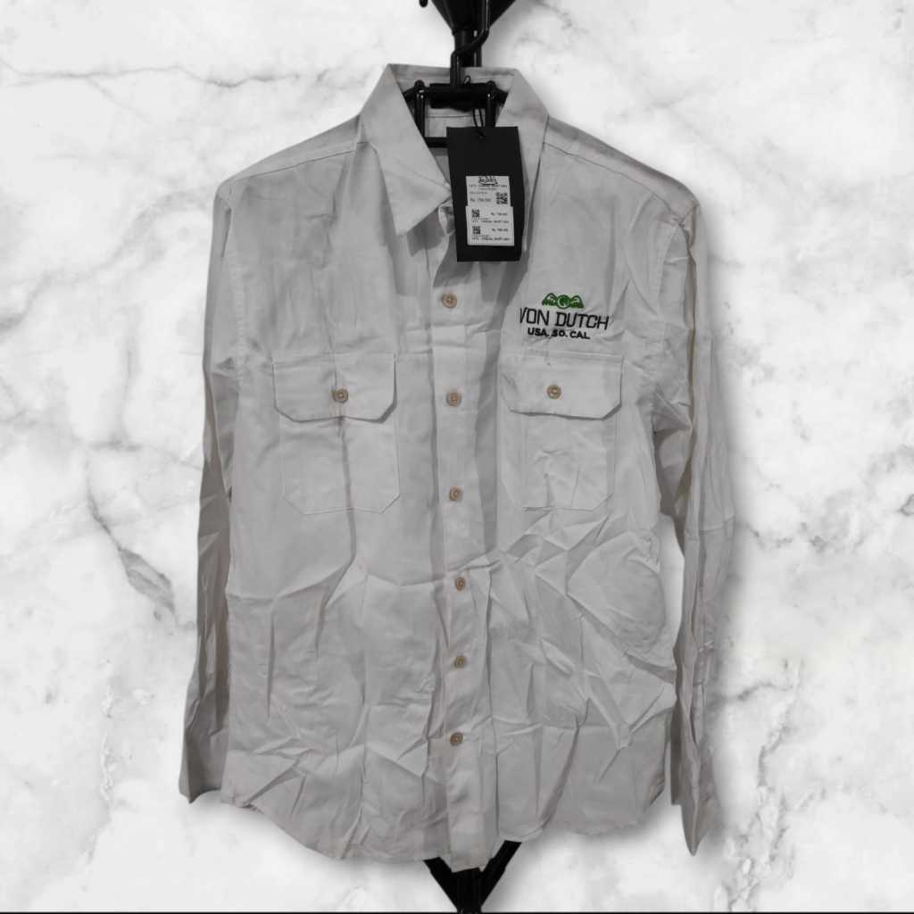 Von Dutch Workshirt Longsleeve 1472 Original | Kemeja Pria Lengan Panjang Von Dutch Original Branded