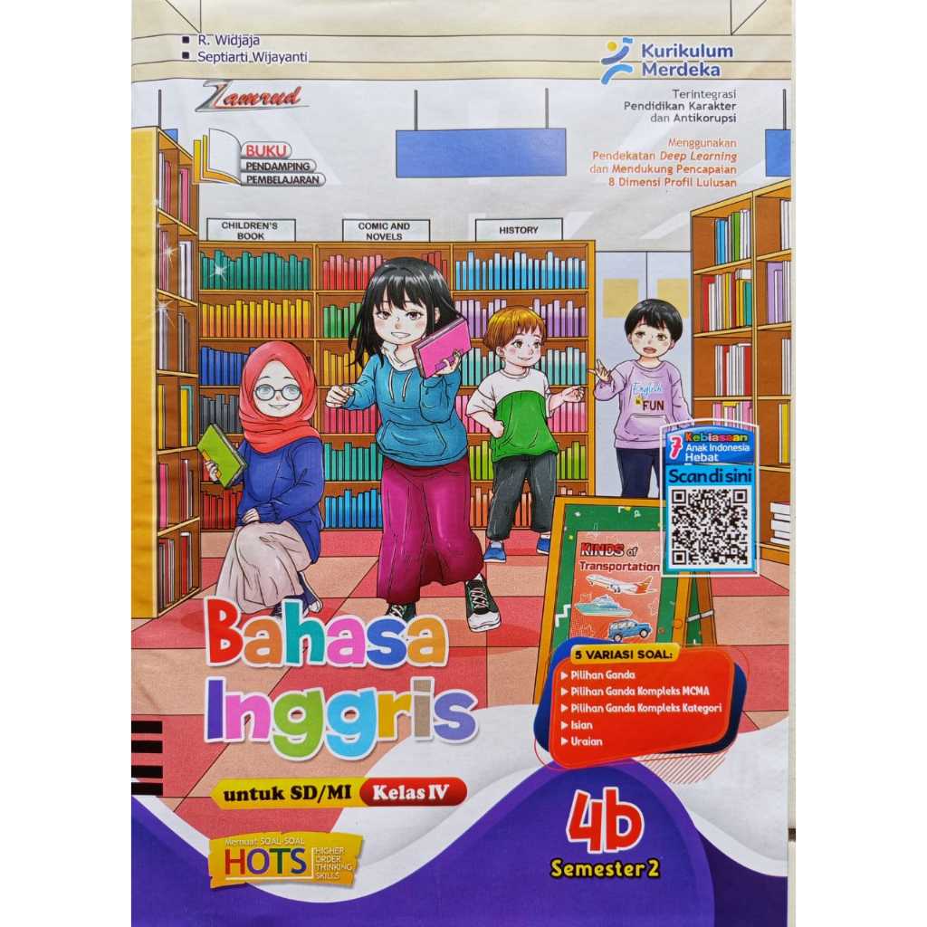 BUKU LKS BAHASA INGGRIS KELAS 4 SD/MI SEMESTER 2 KURIKULUM MERDEKA 2025-2026 ZAMRUD