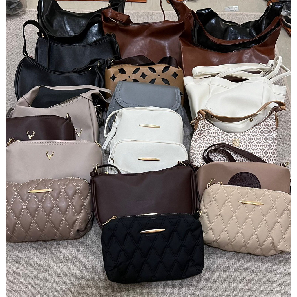 SIAP KIRIM (COD) PAKET USAHA TAS SELEMPANG HARUKA LES CATINO TAS IMPORT MIXXX