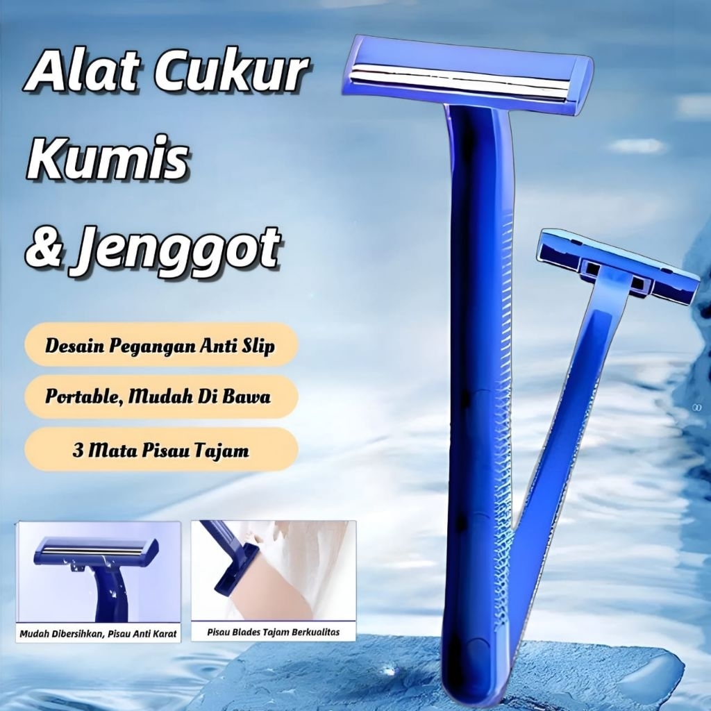 Alat Cukur Jenggot/ Cukuran Jenggot Shaving Tools/Kerikan 2 Mata Pisau•IM.Olshop•