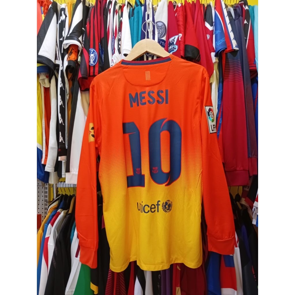 JERSEY BOLA RETRO LS GO FCB 2012 2013 AWAY MESSI 10