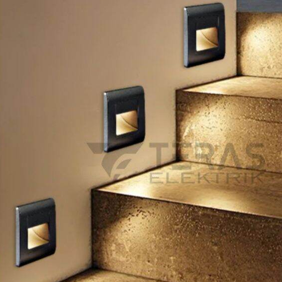 Lampu Tangga LED Tembok Anak Tangga Dinding Step Light Inbow Outbow Tanam Wall Lamp LED Step Light