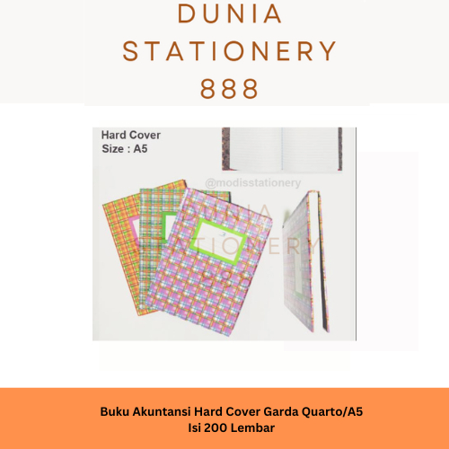Buku Tulis Kwarto GARDA 100 Lembar per pcs Buku A5 Hard Cover Quarto