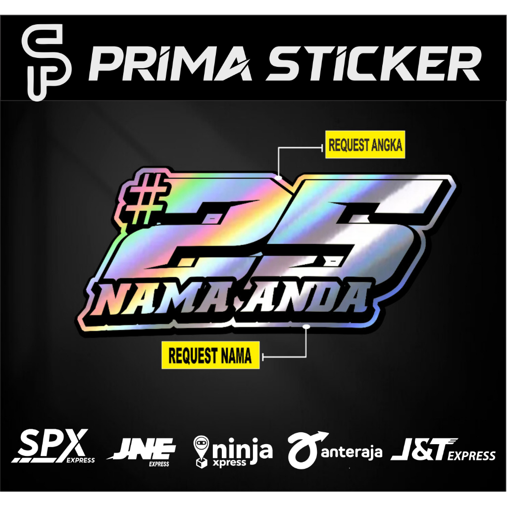 cutting sticker custom angka nomer cutting sticker sepeda montor custom nama angka suka-suka