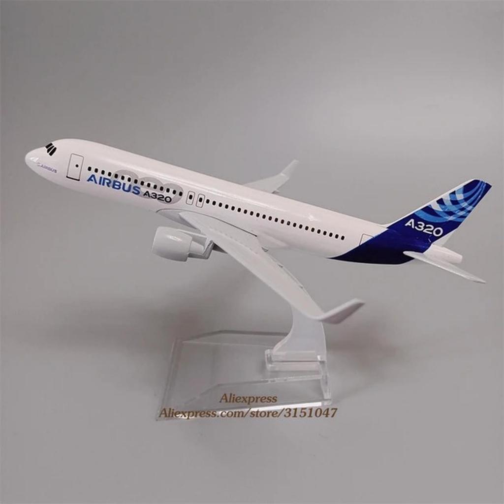 Hot Wheels - Pajangan Miniatur Diecast Pesawat Airbus A320